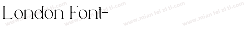 London Font字体转换